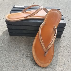 Women's Leather Flip-flops